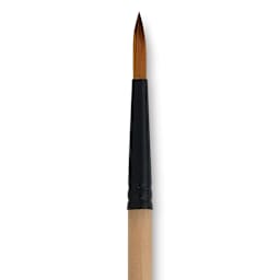 Dynasty Black Gold Brush - Round, Short Handle, Size 6 close up