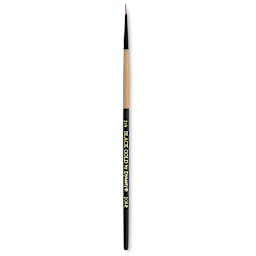 Dynasty Black Gold Brush - Round, Short Handle, Size 2/0
