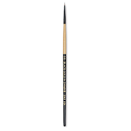 Dynasty Black Gold Brush - Round, Short Handle, Size 5/0