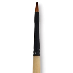 Dynasty Black Gold Brush - Shader, Short Handle, Size 1 close up