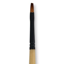 Dynasty Black Gold Brush - Shader, Short Handle, Size 2 close up