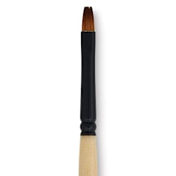 Dynasty Black Gold Brush - Shader, Short Handle, Size 4 close up