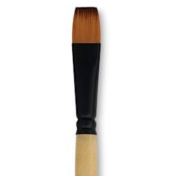 Dynasty Black Gold Brush - Shader, Short Handle, Size 14 close up