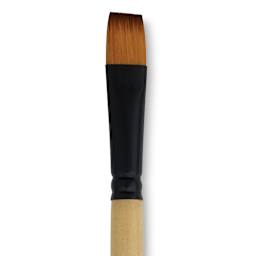 Dynasty Black Gold Brush - Shader, Short Handle, Size 16 close up