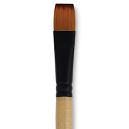 Dynasty Black Gold Brush - Shader, Short Handle, Size 18 close up