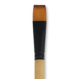 Dynasty Black Gold Brush - Shader, Short Handle, Size 20 close up