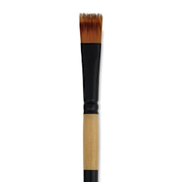 Dynasty Black Gold Brush - Tooth, Short Handle, Size 1/2"