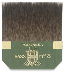 Escoda Squirrel Hair Square Edge Gilder Tip - Shown upright
