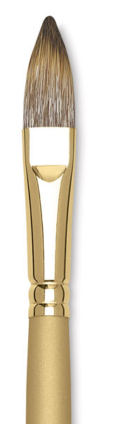 Princeton Imperial Synthetic Mongoose Brushes  - Closeup of tip of Filbert Brush