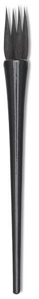 Luco Black Squirrel Round Brushes - pointed round, 4 lock brush shown