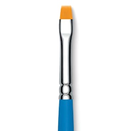 Princeton Select Synthetic Brush - Chisel Blender, Short Handle, Size 4 close up