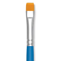 Princeton Select Synthetic Brush - Chisel Blender, Short Handle, Size 10 close up