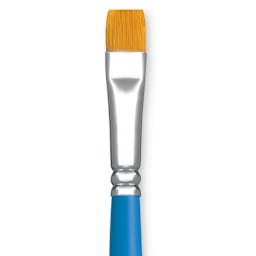 Princeton Select Synthetic Brush - Chisel Blender, Short Handle, Size 12 close up