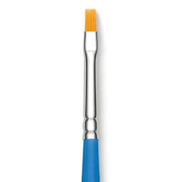 Princeton Select Synthetic Brush - Flat Shader, Short Handle, Size 2 close up