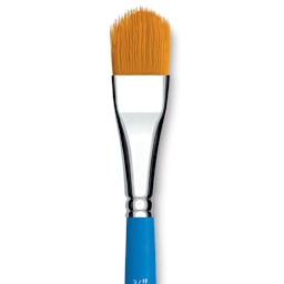 Princeton Select Synthetic Brush - Filbert Grainer, Short Handle, Size 3/4" close up