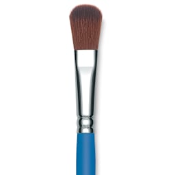 Princeton Select Synthetic Brush - Wave Oval Mop, Short Handle, Size 1/2" close up