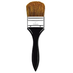 Dynasty Red-Letter Brush - Bristle/Ox Oval, Long Handle, Size 2