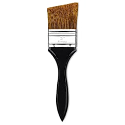 Dynasty Red-Letter Bristle/Ox Brush - Angle, Long Handle, Size 2