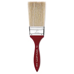 Dynasty Red-Letter Encaustic Brushes - Single Extra Long Flat Brush upright
