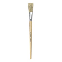 Dynasty Red-Letter White Bristle Brush - Scenic Fitch, Long Handle, Size 1