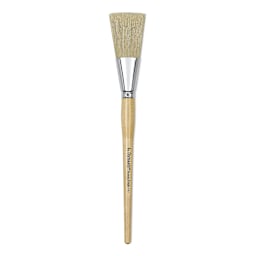 Dynasty Red-Letter White Bristle Brush - Scenic Fitch, Long Handle, Size 2