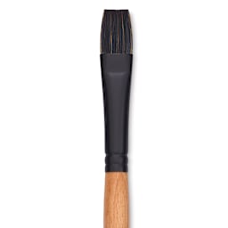 Princeton Catalyst Polytip Bristle Brush - Bright, Long Handle, Size 8 close up