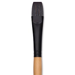 Princeton Catalyst Polytip Bristle Brush - Bright, Long Handle, Size 10 close up