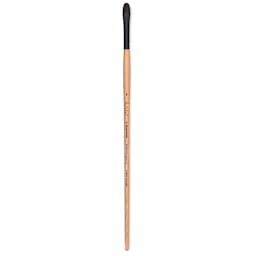 Princeton Catalyst Polytip Bristle Brush - Short Filbert, Long Handle, Size 4