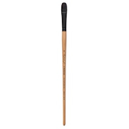 Princeton Catalyst Polytip Bristle Brush - Short Filbert, Long Handle, Size 8