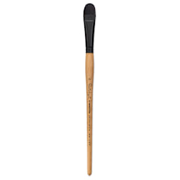 Princeton Catalyst Polytip Bristle Brush - Short Filbert, Long Handle, Size 12
