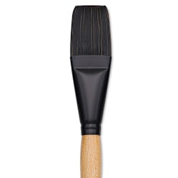 Princeton Catalyst Polytip Bristle Brush - Flat, Long Handle, Size 20 close up