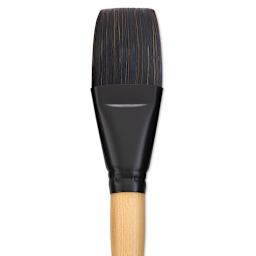 Princeton Catalyst Polytip Bristle Brush - Flat, Long Handle, Size 24 close up