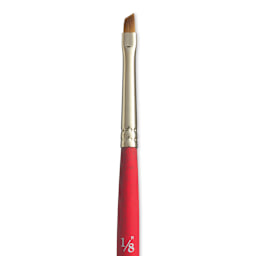Princeton Velvetouch Series 3950 Synthetic Brush - Angular Shader, 1/8" close up