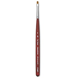 Princeton Velvetouch Series 3950 Synthetic Brush - Flat Shader, Mini, Size 0