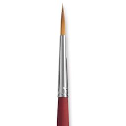 Princeton Velvetouch Series 3950 Synthetic Brush - Long Round, Size 4 close up