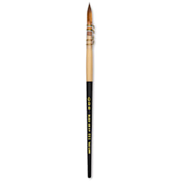 Dynasty Black Gold Short Handle Brush - Quill, Size 3/0