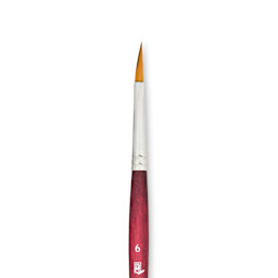 Princeton Velvetouch Series 3950 Synthetic Brush - Petals, Size 6 close up