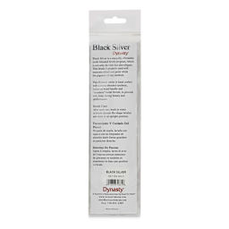 Dynasty Black Silver Synthetic Brushes - Set 2, Pkg of 4 back of packaging