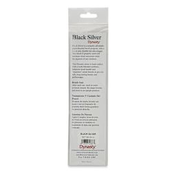 Dynasty Black Silver Synthetic Brushes - Set 3, Pkg of 4 back of packaging