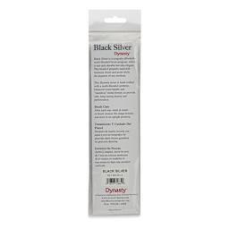 Dynasty Black Silver Synthetic Brushes - Set 4, Pkg of 4 back of packaging