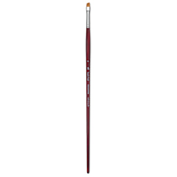 Princeton Velvetouch Series 3900 Synthetic Brush - Angle Bright, Long Handle, Size 6
