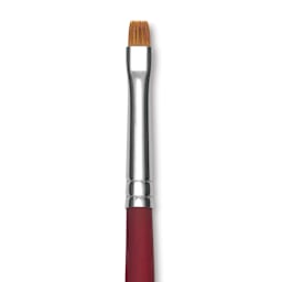 Princeton Velvetouch Series 3900 Synthetic Brush - Bright, Long Handle, Size 4 (close-up)