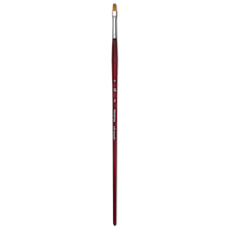 Princeton Velvetouch Series 3900 Synthetic Brush - Flat, Long Handle, Size 6