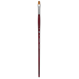 Princeton Velvetouch Series 3900 Synthetic Brush - Flat, Long Handle, Size 10