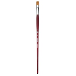 Princeton Velvetouch Series 3900 Synthetic Brush - Flat, Long Handle, Size 12