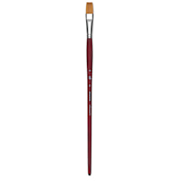 Princeton Velvetouch Series 3900 Synthetic Brush - Flat, Long Handle, Size 16