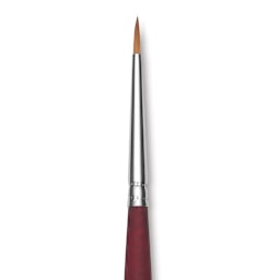 Princeton Velvetouch Series 3900 Synthetic Brush - Round, Long Handle, Size 0 (close-up)