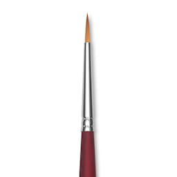 Princeton Velvetouch Series 3900 Synthetic Brush - Round, Long Handle, Size 2 (close-up)