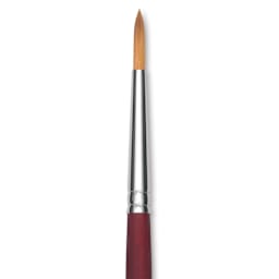 Princeton Velvetouch Series 3900 Synthetic Brush - Round, Long Handle, Size 4 (close-up)