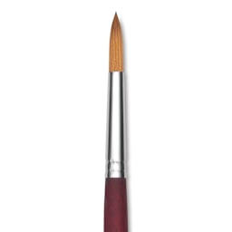 Princeton Velvetouch Series 3900 Synthetic Brush - Round, Long Handle, Size 10 (close-up)